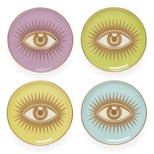 JONATHAN ADLER LE WINK PORCELAIN COASTER SET NIB